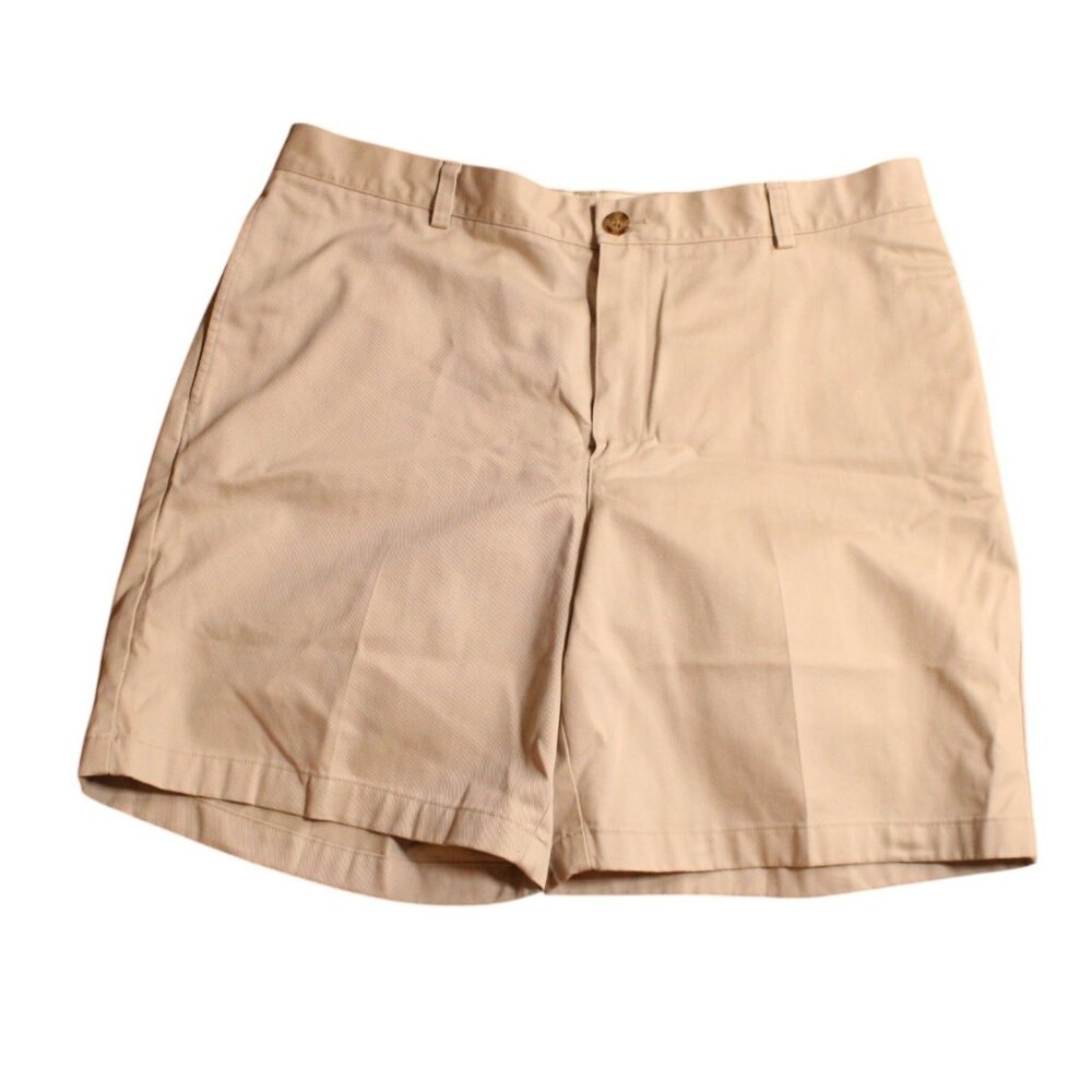 L.L.Bean Mens Classic Fit Khaki Shorts Size 37 100% Cotton